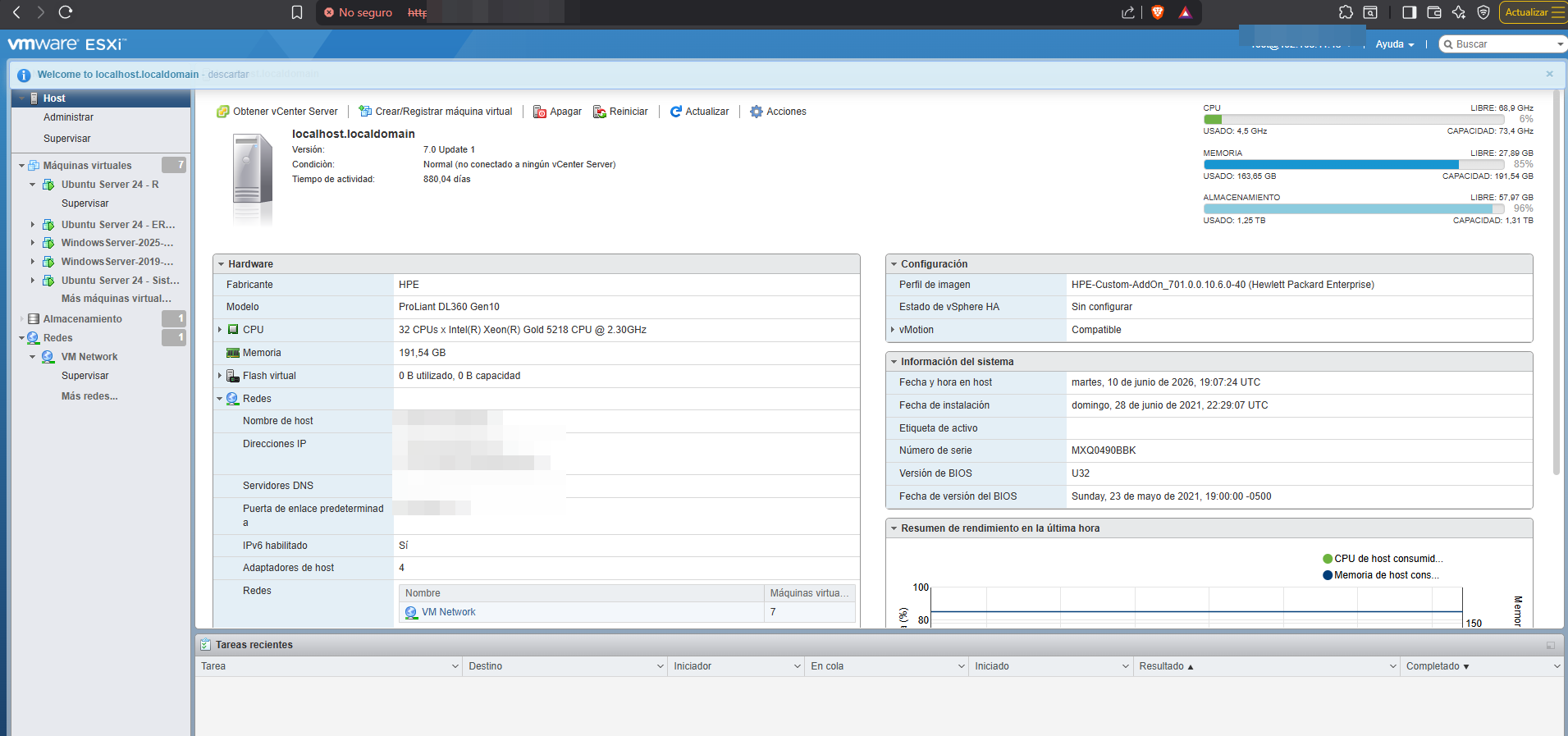 Administración VMware ESXi